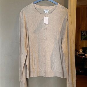 NWT J. Crew Women's Light Tan Cardigan Sweater